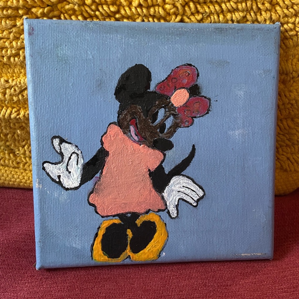 Minnie Mouse painting